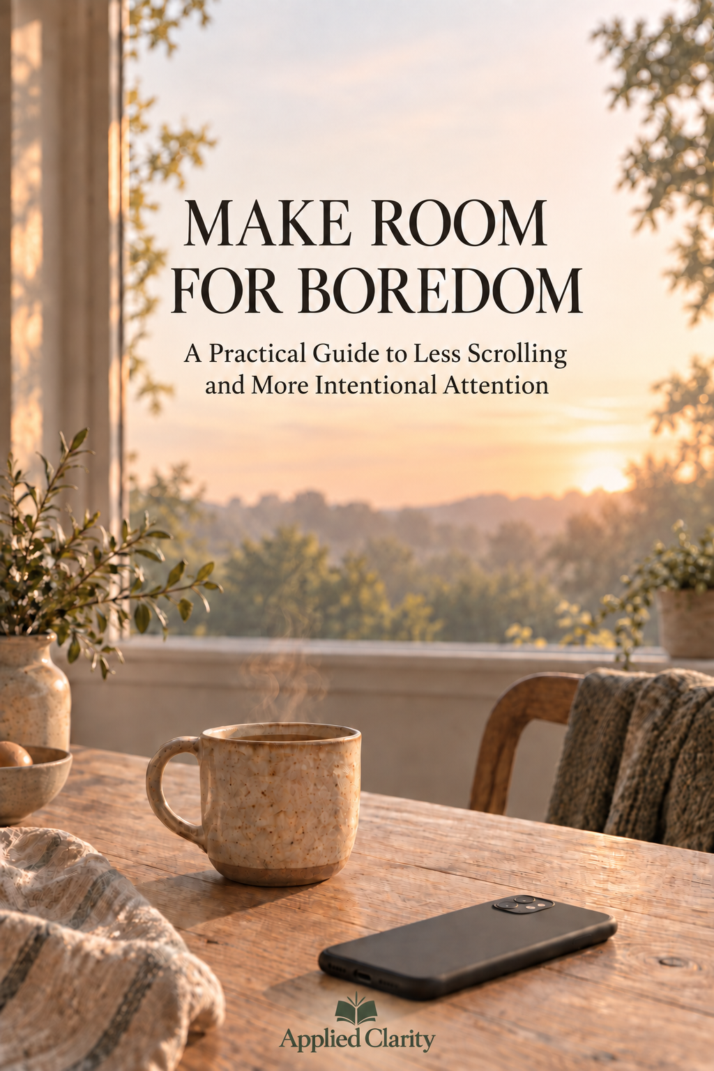 Cover of Make Room for Boredom, published by Applied Clarity